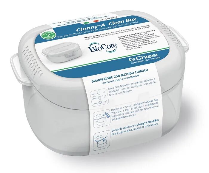 clenny a clean box per disinfezione accessori aerosolterapia