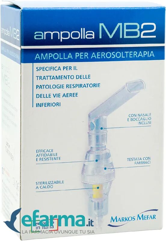 markos mefar ampolla aerosol ricambio nebulizzatore nebula mb2