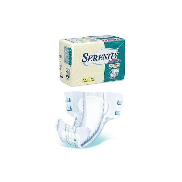 serenity soft dry pannolone mutandina super taglia l 30 pezzi