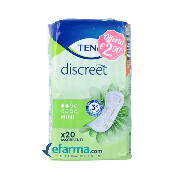 tena lady discreet mini assorbenti 20 pezzi