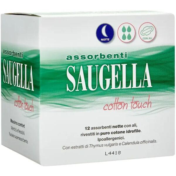 saugella cotton touch assorbenti notte promo 12 pezzi