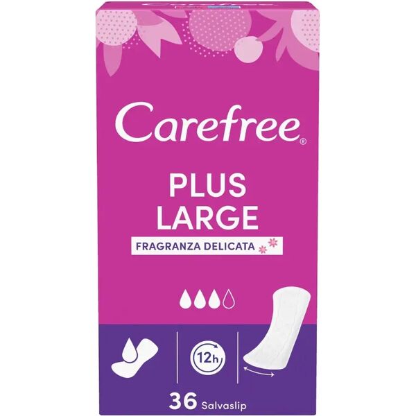 carefree salvaslip plus large delicatamente profumato 36 pezzi