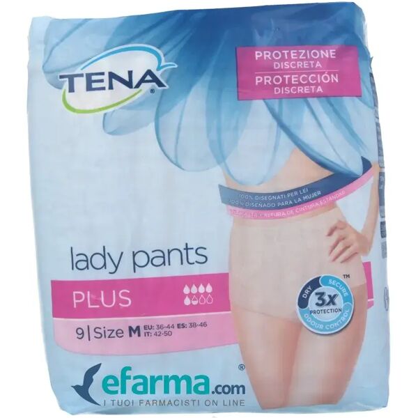 tena lady pants plus mutandine incontinenza taglia m 9 pezzi