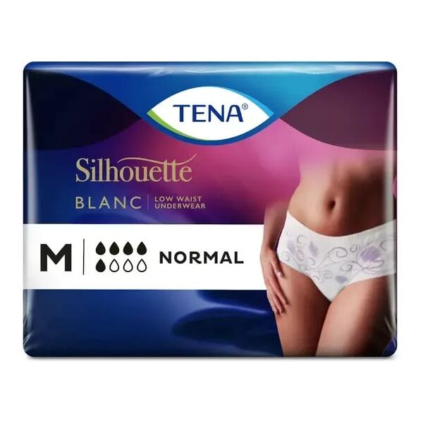 tena silhouette normal blanc taglia m mutandine assorbenti femminili vita bassa 6 pezzi