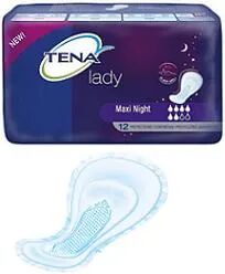 tena lady night assorbenti maxi 12 pezzi