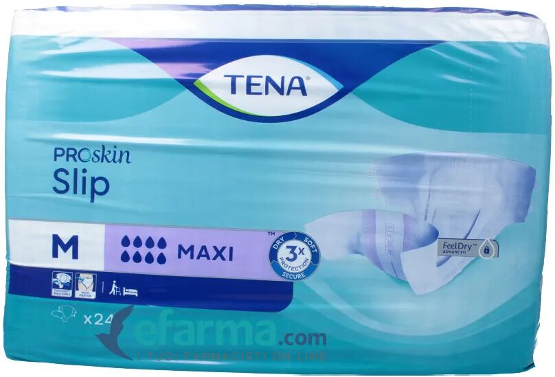 TENA Slip Maxi Pannolini Taglia M 24 Pezzi