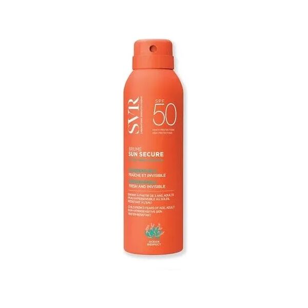 svr sun secure brume spray solare viso e corpo spf50+ nuova formula 200 ml