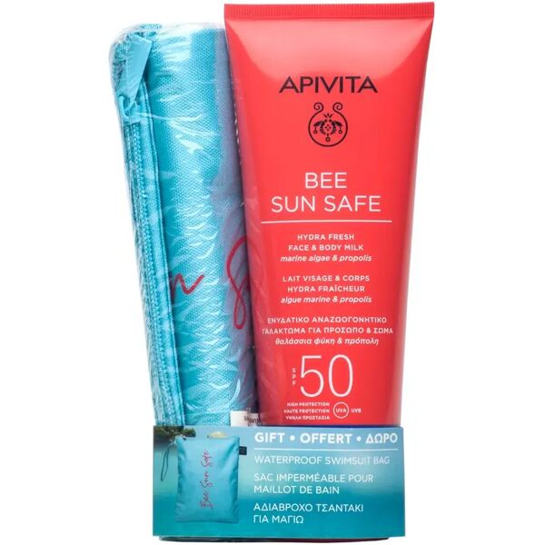 apivita bee sun safe hydra fresh face & body milk spf50 200 ml