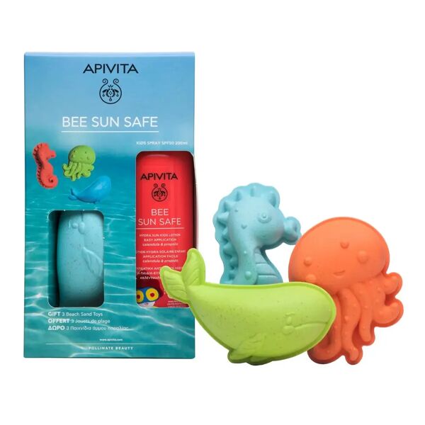 apivita bee sun safe kids spray hydra sun spf50 & toys 200 ml