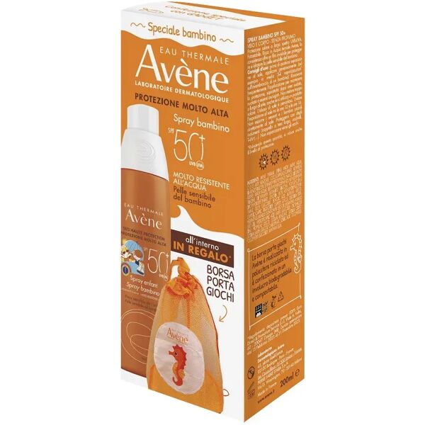 avène eau thermale spray bambino spf 50+ protezione molto alta + omaggio