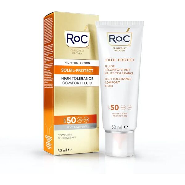 roc fluido solare viso elevata tollerabilità spf50 50 ml