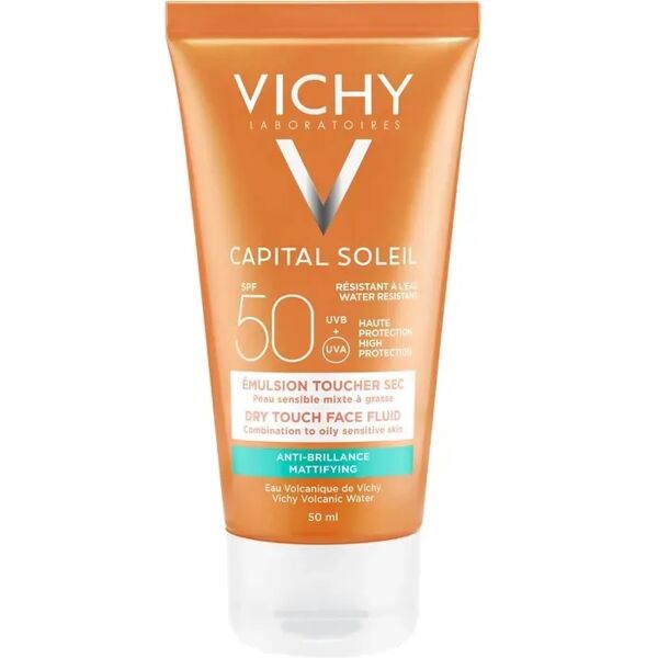 vichy idéal soleil emulsione anti-lucidità effetto asciutto spf 50 pelle grassa 50 ml