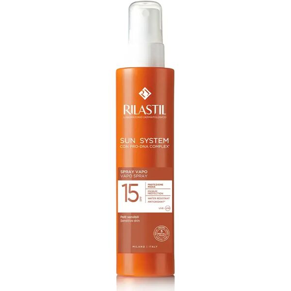 rilastil sun system spray solare spf 15 protezione corpo 200 ml