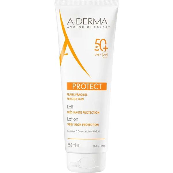 a-derma protect latte solare spf 50+ protezione pelle fragile 250 ml