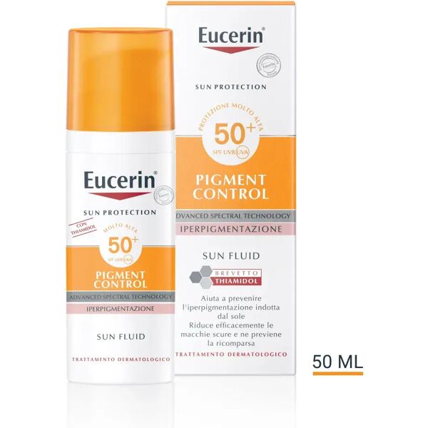 eucerin sun fluid pigment control spf 50+ crema solare antipigmentante 50 ml