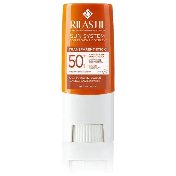 rilastil sun system stick solare 50+ trasparente 8,5 ml