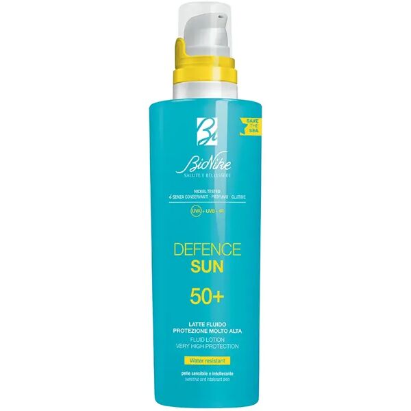 bionike defence sun latte fluido spf 50+ protezione molto alta 200 ml