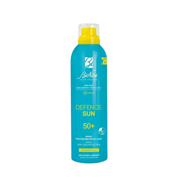 bionike defence sun spray trasparente spf 50+ tocco secco 200 ml