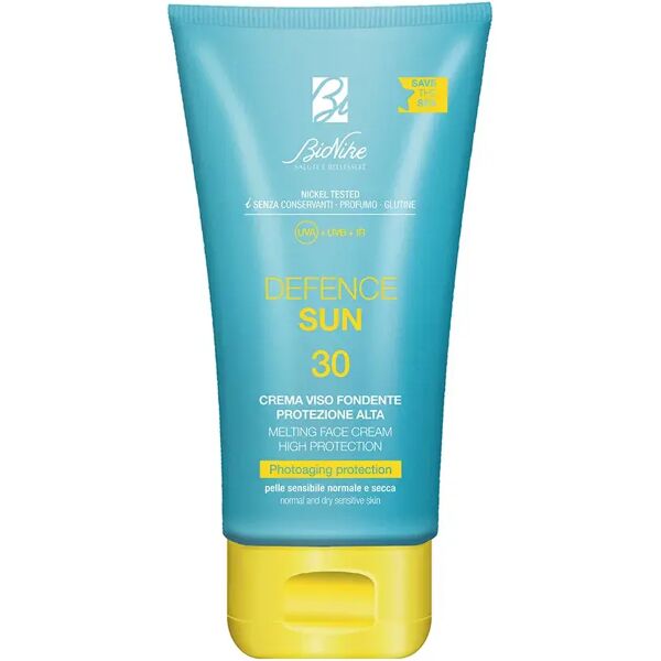 bionike defence sun crema viso fondente spf 30 protezione alta 50 ml