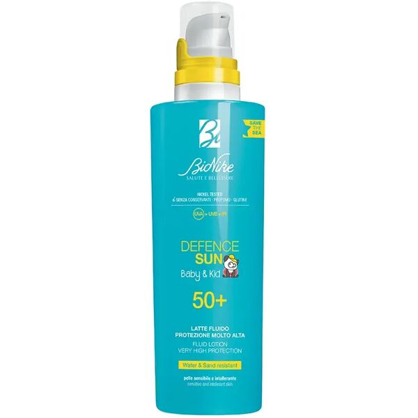 bionike defence sun 50+ baby&kid latte fluido 200 ml