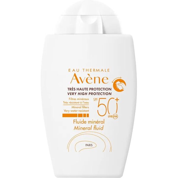 avène solare fluido minerale spf 50+ protezione viso e corpo 40 ml