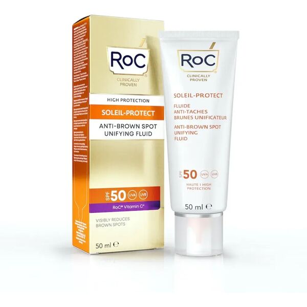 roc fluido solare viso spf50+ anti-macchie brune 50 ml