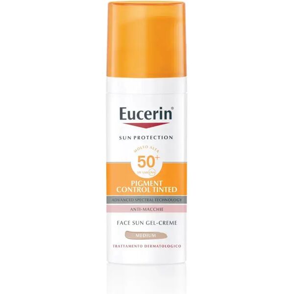 eucerin sun pigment control tinted gel-crème spf50+ colore medium 50 ml