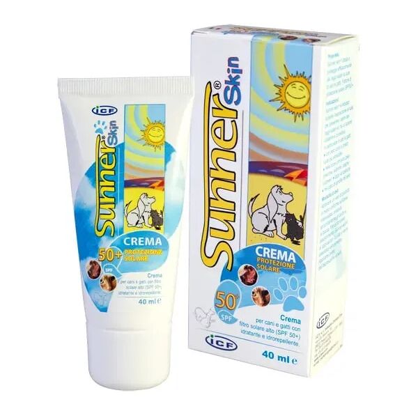 icf sunnerskin protezione solare cane e gatto 40 ml