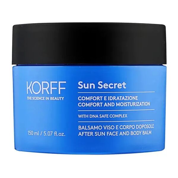 korff sun secret balsamo doposole idratante restitutivo 150 ml