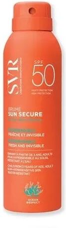 svr sun secure brume spray solare viso e corpo spf50+ nuova formula 200 ml