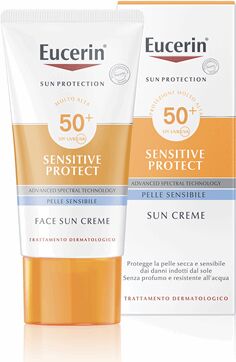 eucerin sun crema solare viso fp 50+ pelle normale a secca 50 ml