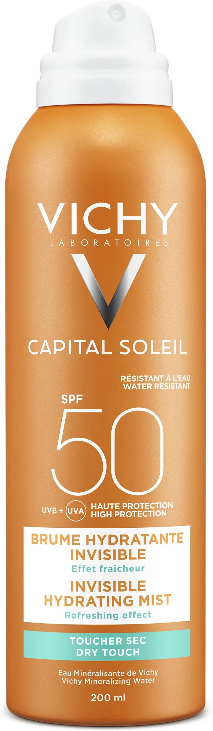 vichy idéal soleil spray invisibile idratante spf 50 protezione corpo 200 ml