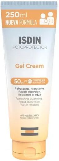 isdin fotoprotector gel-crema solare spf 50+ protezione per tutta la famiglia 250 ml