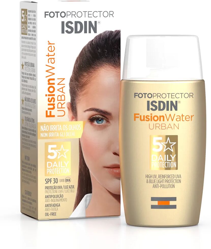 isdin fotoprotector viso fusion water urban spf30 fotoprotettore viso 50 ml