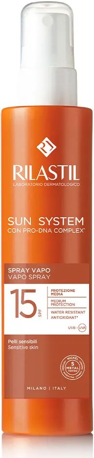 rilastil sun system spray solare spf 15 protezione corpo 200 ml