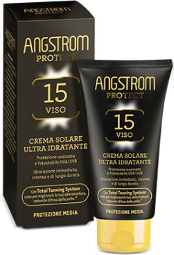 angstrom crema solare ultra idratante spf 15 protezione viso 50 ml