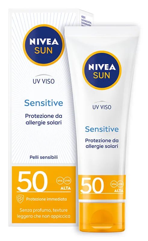 nivea sun uv crema viso protettiva per pelli sensibili spf50 50 ml