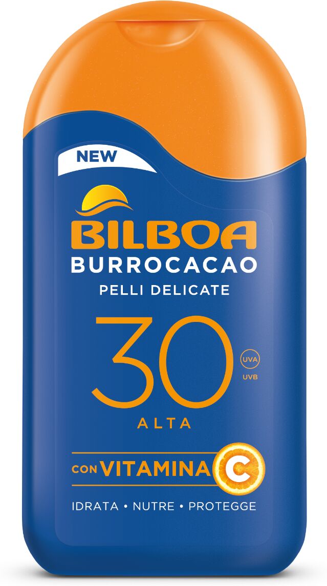 bilboa burrocacao latte solare corpo per pelli delicate spf 30+ 200ml