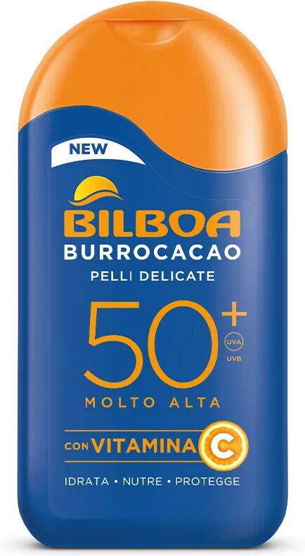 bilboa burrocacao latte solare corpo per pelli delicate spf 50+ 200 ml