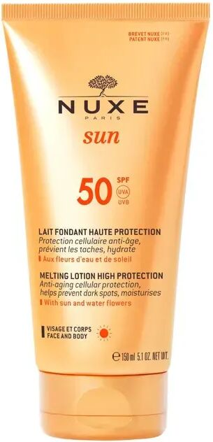 nuxe sun latte solare fondente viso e corpo protezione alta spf50 150 ml