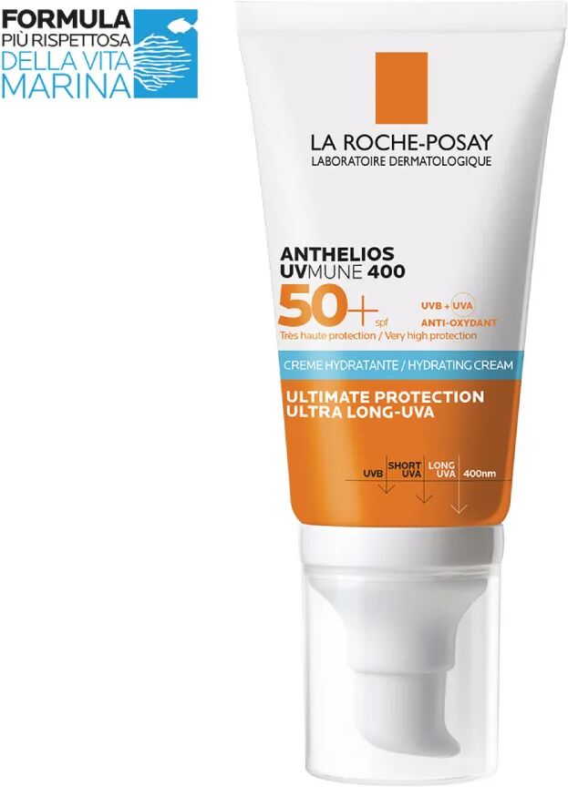 la roche posay anthelios uvmune 400 crema protettiva estrema spf50+ con profumo 50 ml