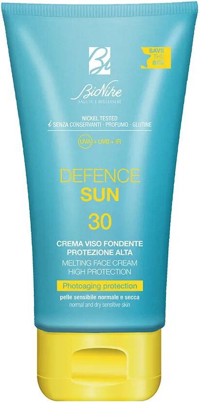 bionike defence sun crema viso fondente spf 30 protezione alta 50 ml