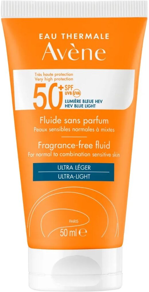 avène solare fluido viso senza profumo spf 50+ protezione molto alta 50 ml