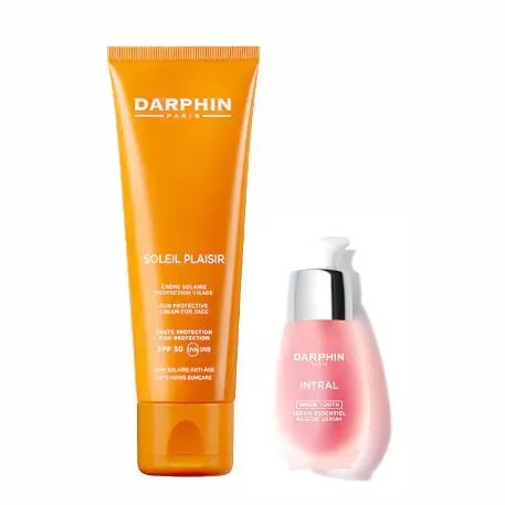 darphin beauty routine sotto il sole cofanetto crema solare spf 50 + siero rigenerante 15ml + pochette omaggio