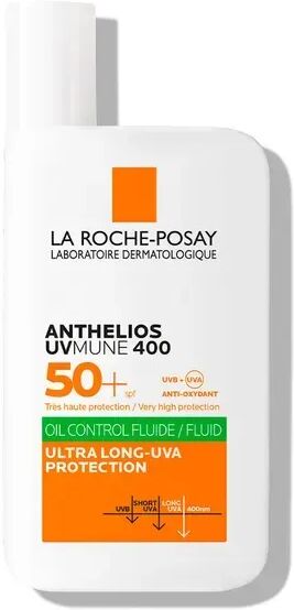 la roche posay anthelios uvmune fluido oil control spf50+ protezione viso 50 ml