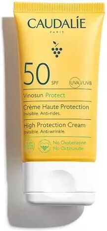 caudalie vinosun crema solare viso anti-rughe spf 50 protezione alta 50 ml