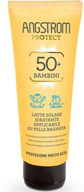 angstrom kids latte solare pelle bagnata spf 50+ protezione bambini 250 ml