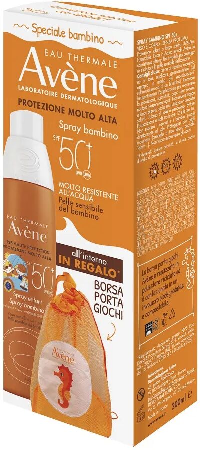 Avène Eau Thermale Spray Bambino SPF 50+ Protezione Molto Alta + OMAGGIO