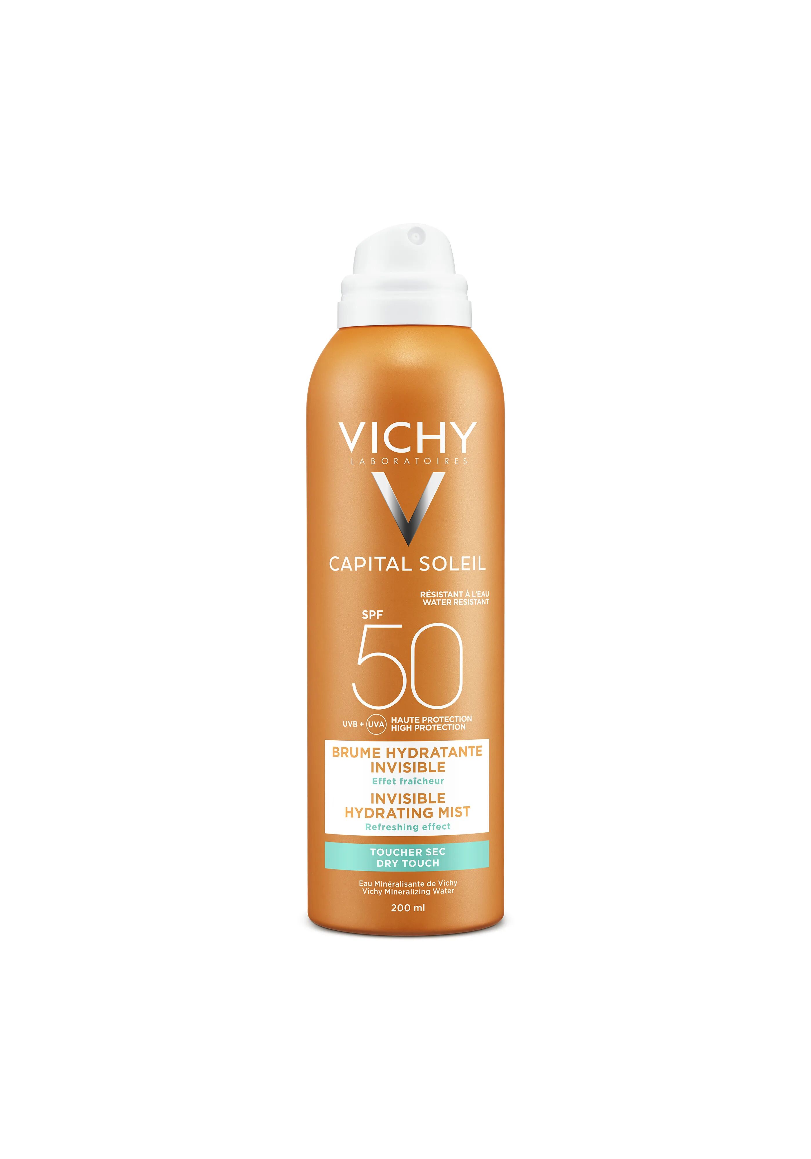 Vichy Idéal Soleil Spray Invisibile Idratante SPF 50 Protezione Corpo 200 ml