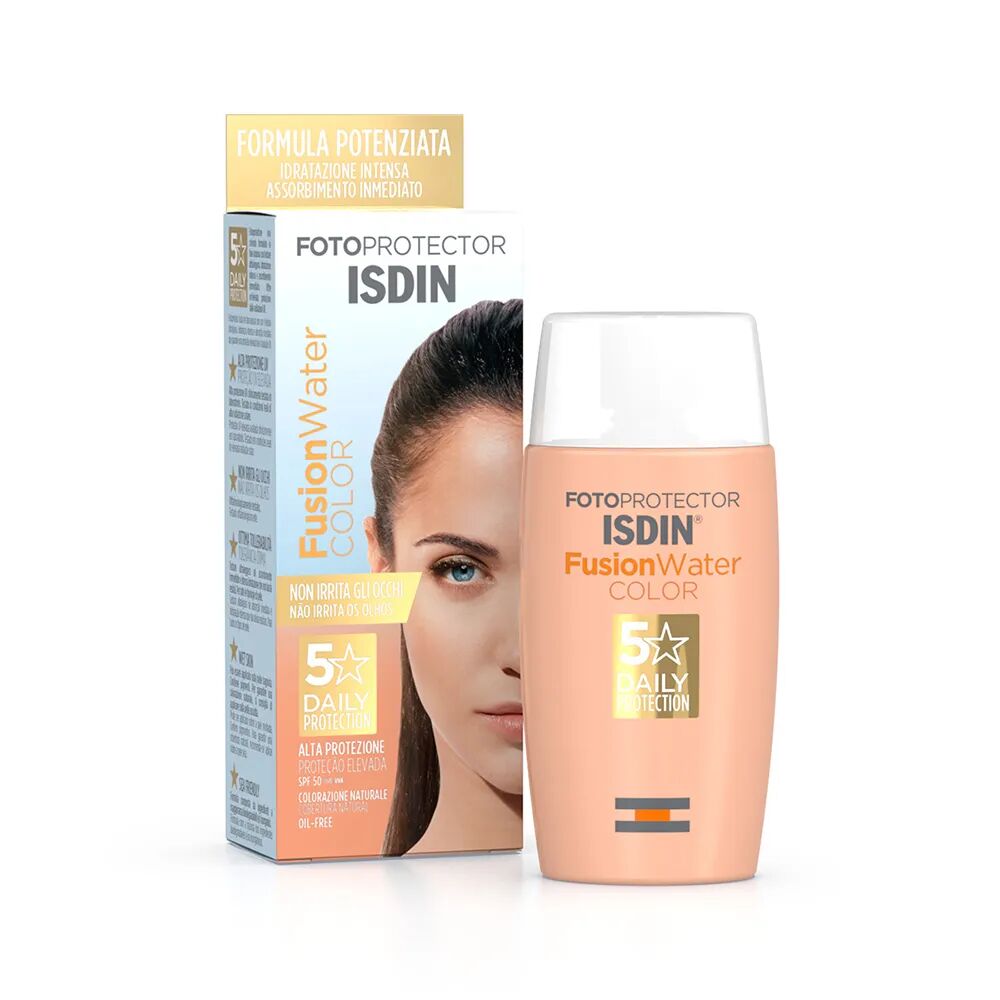 Isdin Fotoprotector Fusion Water Color SPF 50 Crema Solare Viso Colorata 50 ml